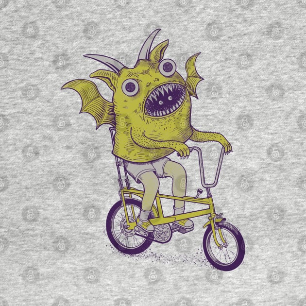 Monster Kid On Chopper Bike by RGB Ginger